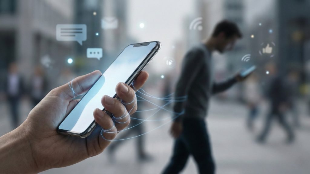 O que andar com o celular na mão o tempo todo revela sobre ansiedade