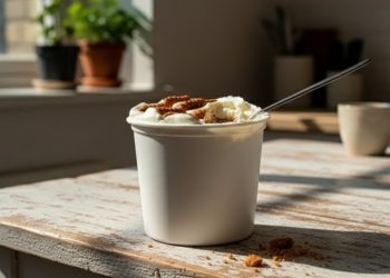 Essa receita de cheesecake com iogurte e biscoito é perfeita para quem quer um doce rápido