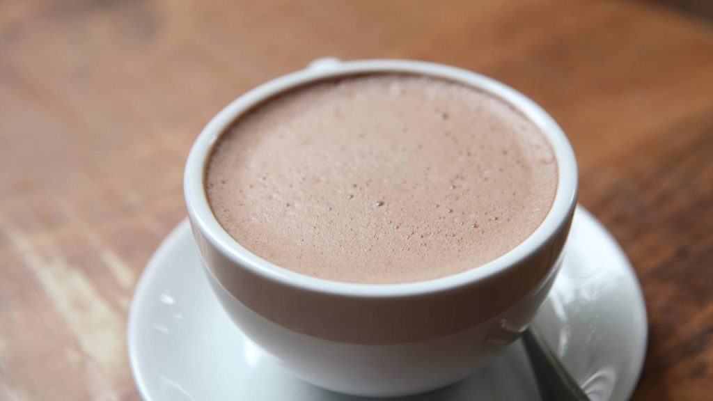 chocolate quente cremoso