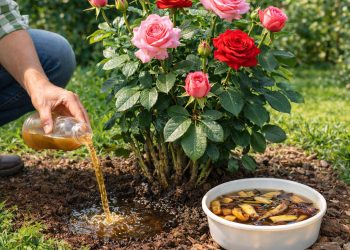A mistura que faz suas plantas florescerem mais rápido usando apenas casca de banana e açúcar