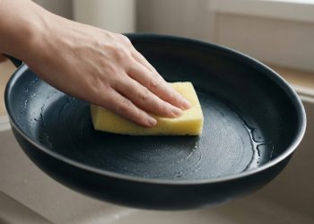 A frigideira antiaderente perde o efeito com o tempo, mas pode melhorar com limpeza correta