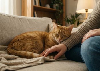 O verdadeiro motivo de cães e gatos dormirem encostados no tutor à noite