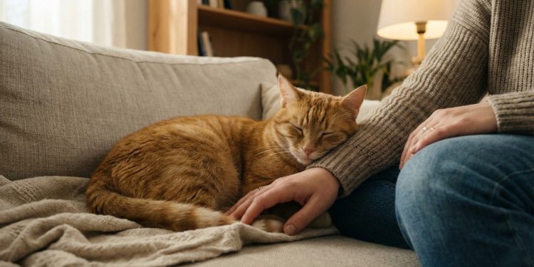 O verdadeiro motivo de cães e gatos dormirem encostados no tutor à noite