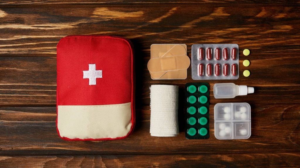kit de primeiros socorros para carnaval