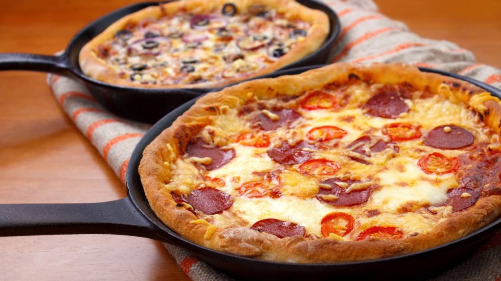 pizza de frigideira