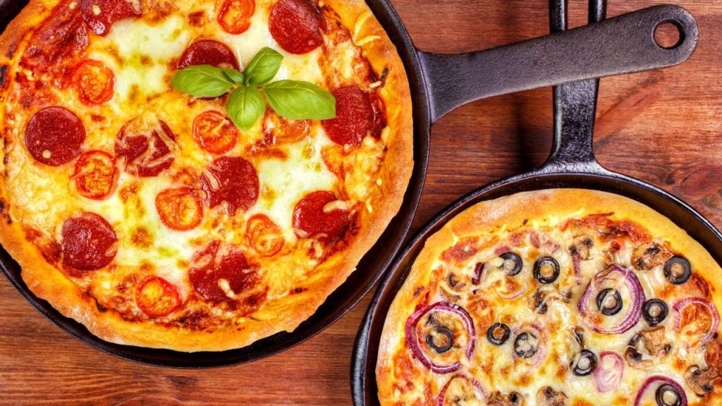 pizza de frigideira