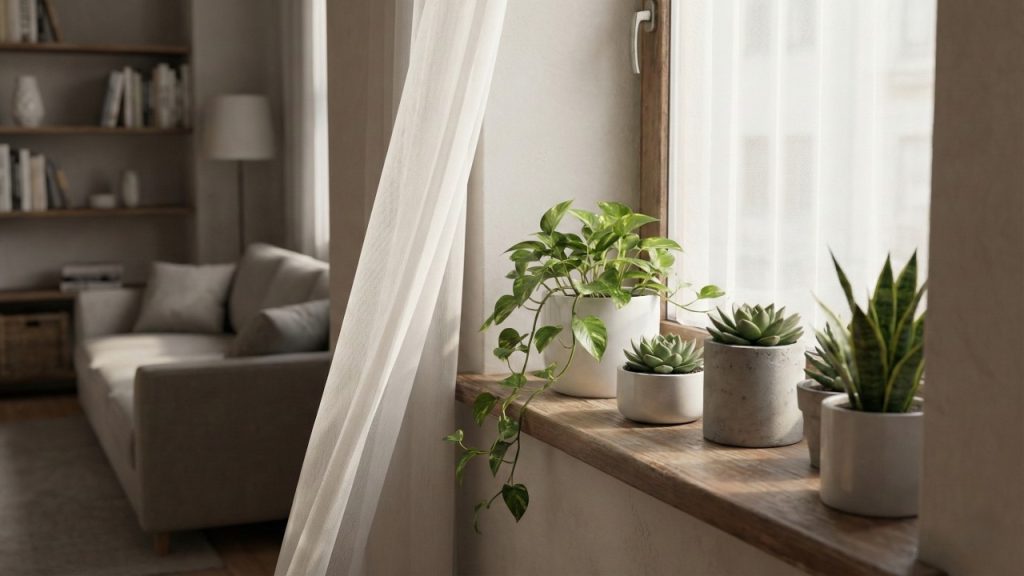 Mesmo com pouco espaço, a decoração com plantas muda o visual da casa