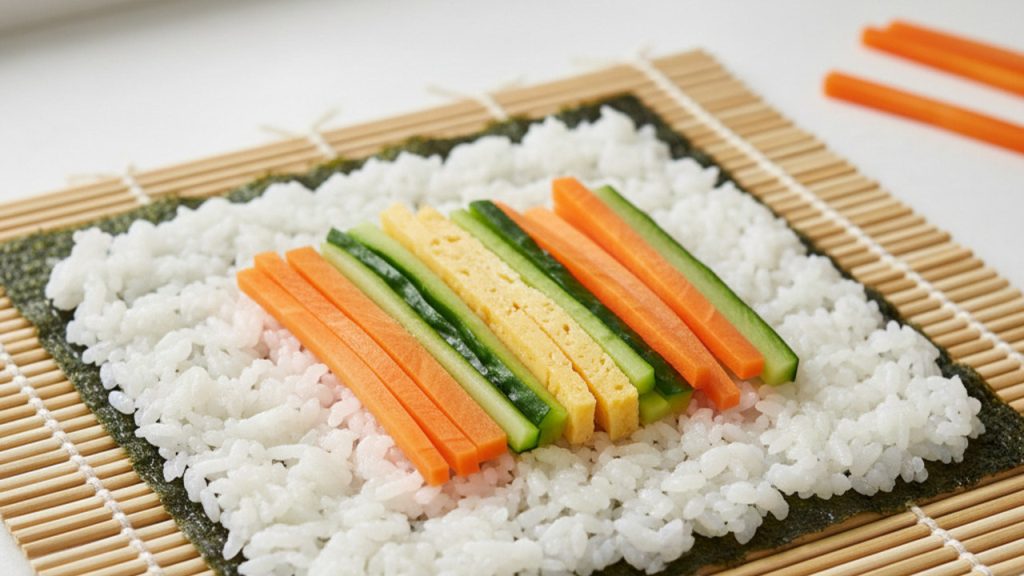 sushi de vegetais