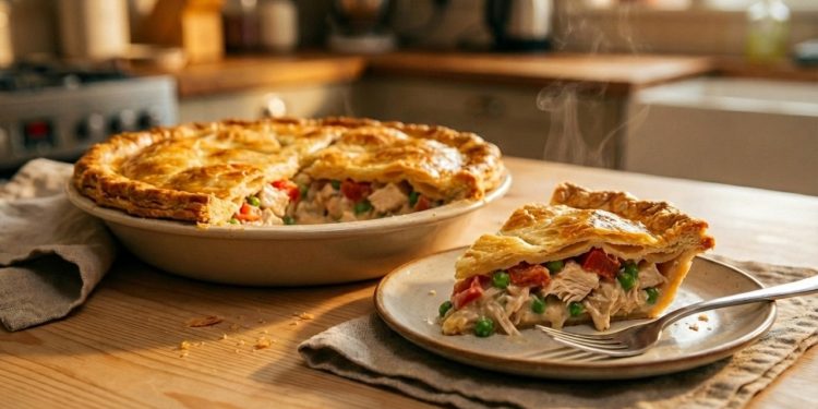 Essa torta de frango fácil tem massa leve, recheio bem temperado e preparo rápido no liquidificador