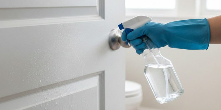 Aplicar vinagre na porta do banheiro: por que é recomendado por especialistas de limpeza?