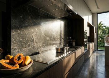 Arquiteto residencial afirma: "Nem pense em colocar azulejo pequeno na cozinha. Este revestimento grande é muito melhor.”