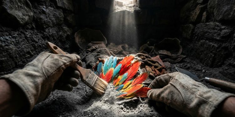 Penas de araras encontradas no deserto peruano revelaram que araras amazônicas cruzavam os Andes vivas séculos antes do Império Inca existir