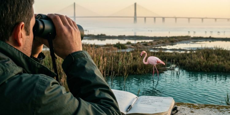 O jovem português que viaja pelo país "colecionando" pássaros ao estilo Pokémon