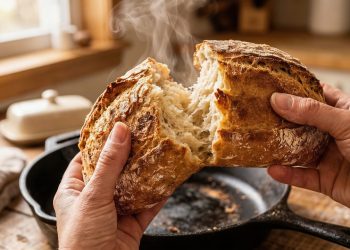 Pão sem glúten na frigideira fica pronto rápido e usa poucos ingredientes