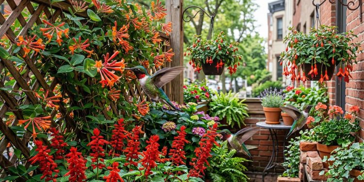 Plantio de sálvia e fúcsia atrai beija-flores e recupera ecossistemas urbanos