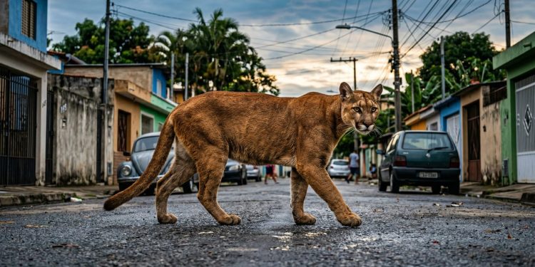 Puma surge em área urbana na Argentina e gera alarme entre os vizinhos