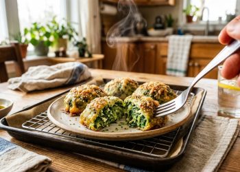 Bolinhos de acelga no forno ficam sequinhos e leves com poucos ingredientes