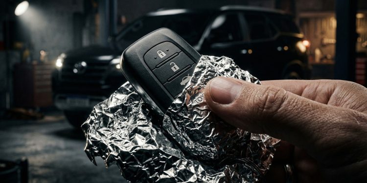 Cada vez mais motoristas estão embrulhando as chaves do carro em papel alumínio, e eles têm um bom motivo para isso.