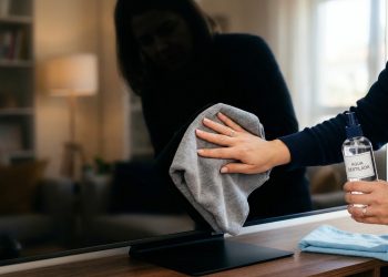 Um truque simples para limpar a tela da sua televisão e deixá-la com aparência de nova
