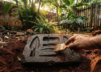 O homem sustentou sua residência durante anos com uma pedra que acabou se revelando um artefato de 3.000 anos