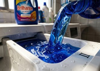Onde colocar o gel de lavagem na máquina para roupas sempre limpas