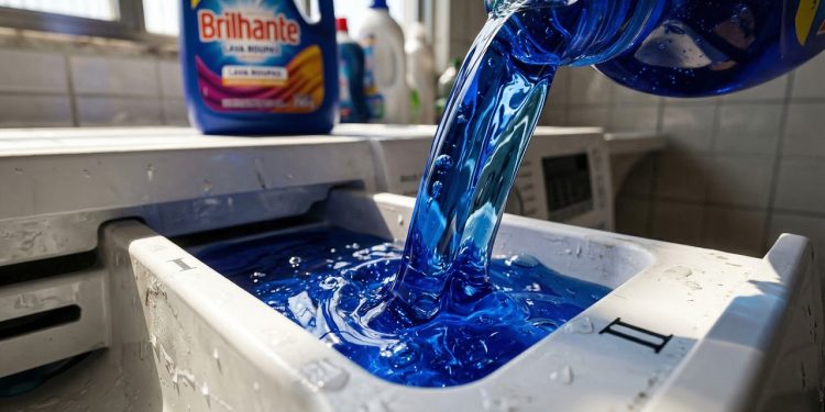 Onde colocar o gel de lavagem na máquina para roupas sempre limpas