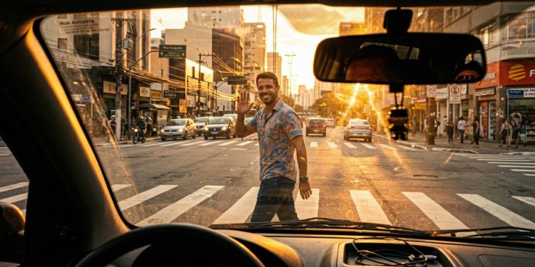 Gesto de agradecimento no trânsito revela empatia e cooperação social humana