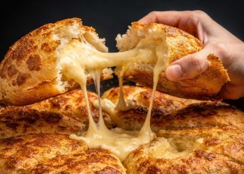 Pão de queijo na frigideira fica pronto rápido e tem queijo derretido por dentro