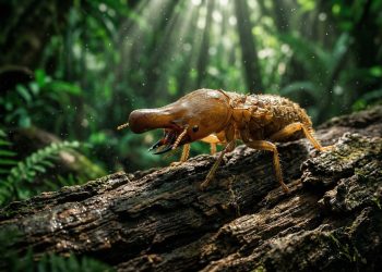 Uma nova espécie de inseto, com uma cabeça que lembra a de uma baleia, está surpreendendo os cientistas