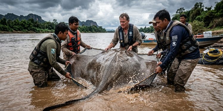 O maior peixe de rio do mundo tem 300 kg e quase 4 metros