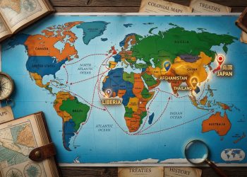Estes cinco países são os únicos no mundo que nunca foram colonizados ou estiveram sob influência europeia