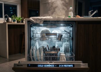 Quanto custa usar a lava-louças todos os dias após o jantar na cozinha