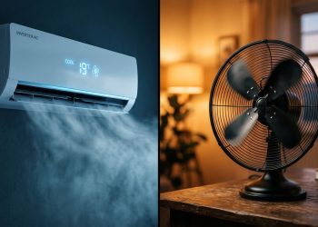 Quanto gasta usar um ar-condicionado por 1 hora todos os dias ou usar um ventilador de mesa no mesmo tempo