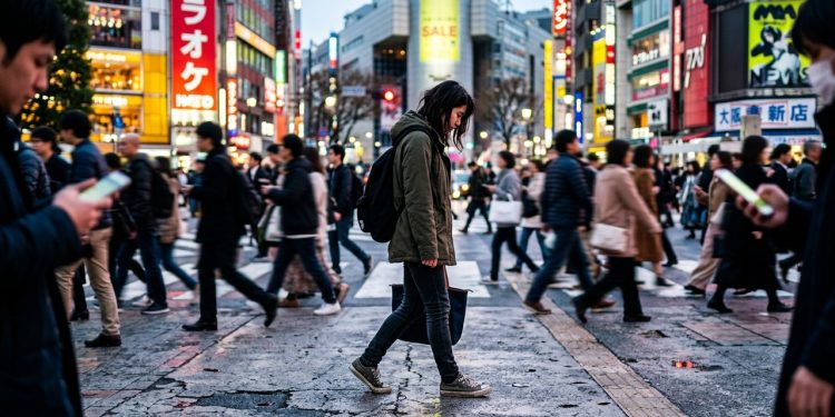 Olhar para o chão ao caminhar revela introspecção e possíveis estados emocionais
