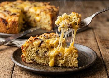 O bolo de cebola e queijo vira opção prática para almoço ou lanche