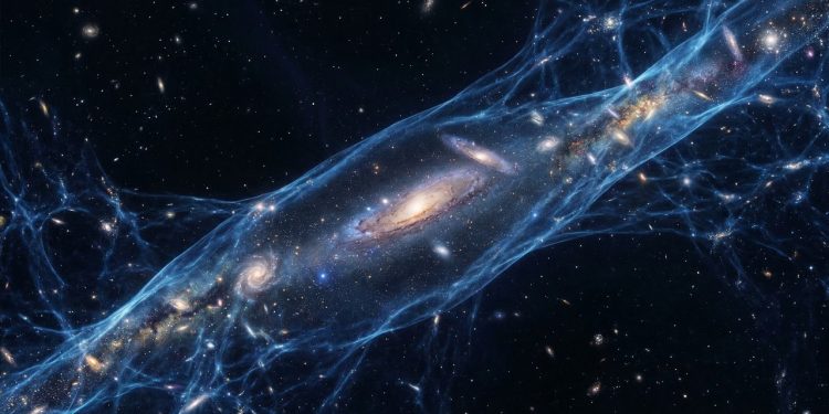 Cientistas descobrem que a Via Láctea flutua em uma camada de matéria escura com milhões de anos-luz de largura