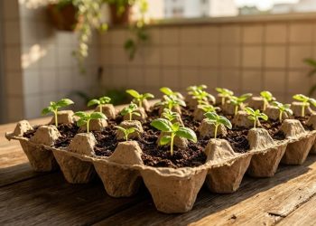 Não jogue fora caixas de ovos: elas funcionam como bandejas de mudas gratuitas e biodegradáveis