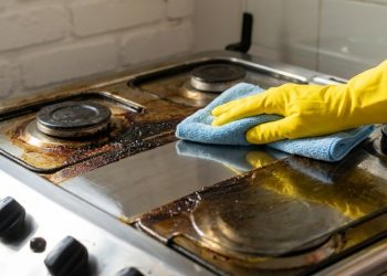 Sem cloro ou detergente: o truque das diaristas para remover a gordura do fogão sem esfregar e em poucos minutos