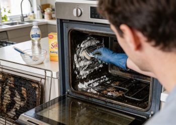 Uma mistura caseira para limpar o forno encardido por dentro sem esfregar e sem produtos químicos
