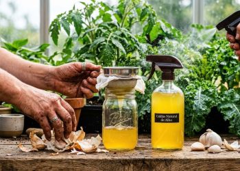 As cascas de alho que você joga fora podem proteger suas plantas contra fungos e pragas do jardim