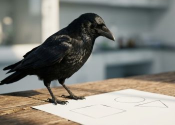 Pássaros inteligentes: os corvos reconhecem formas geométricas