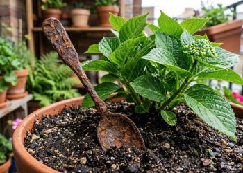 Como o truque da colher enferrujada ajuda plantas a recuperar as folhas verdes