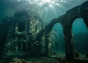Restos de uma cidade submersa de 2400 anos foram descobertos na Turquia.