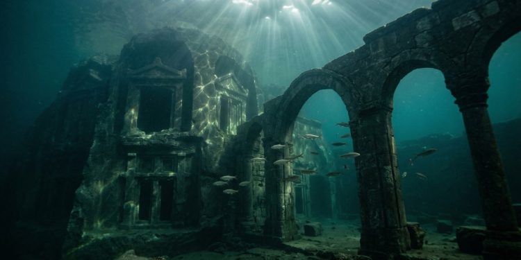 Restos de uma cidade submersa de 2400 anos foram descobertos na Turquia.