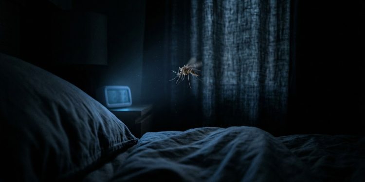 O que significa ter muitos mosquitos surgindo dentro do quarto mesmo sem janelas abertas?