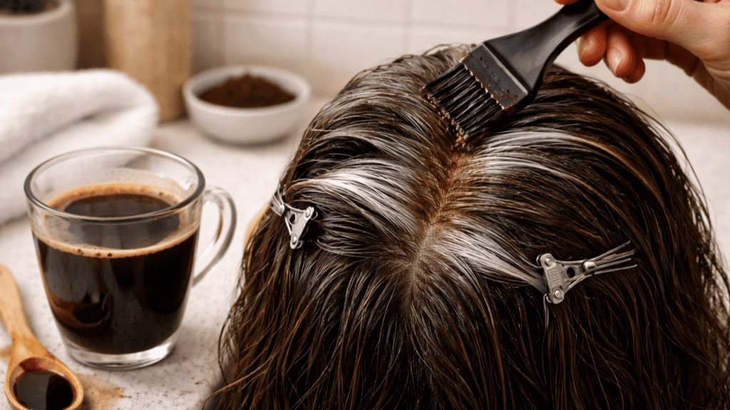 café para fios brancos