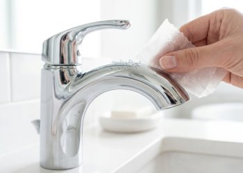 Usar papel manteiga no banheiro permite que você esqueça panos e produtos de limpeza com esse método simples