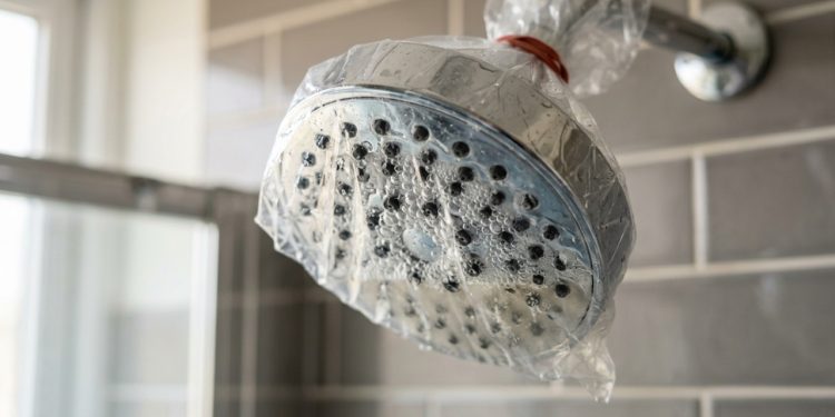 O chuveiro fica descalcificado em uma hora com o truque do saco plástico para congelar: é muito fácil
