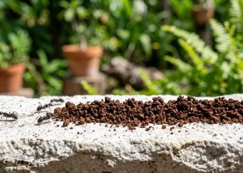 Borra de café para afastar formigas