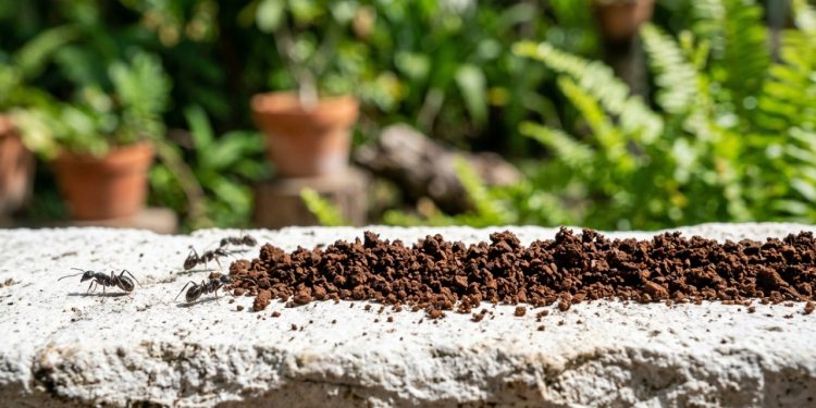 Borra de café para afastar formigas